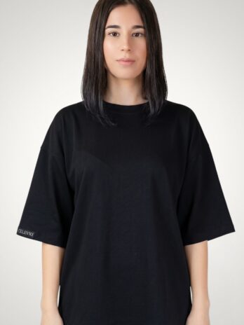 Tricou dama din bumbac premium, maneci supradimensionate