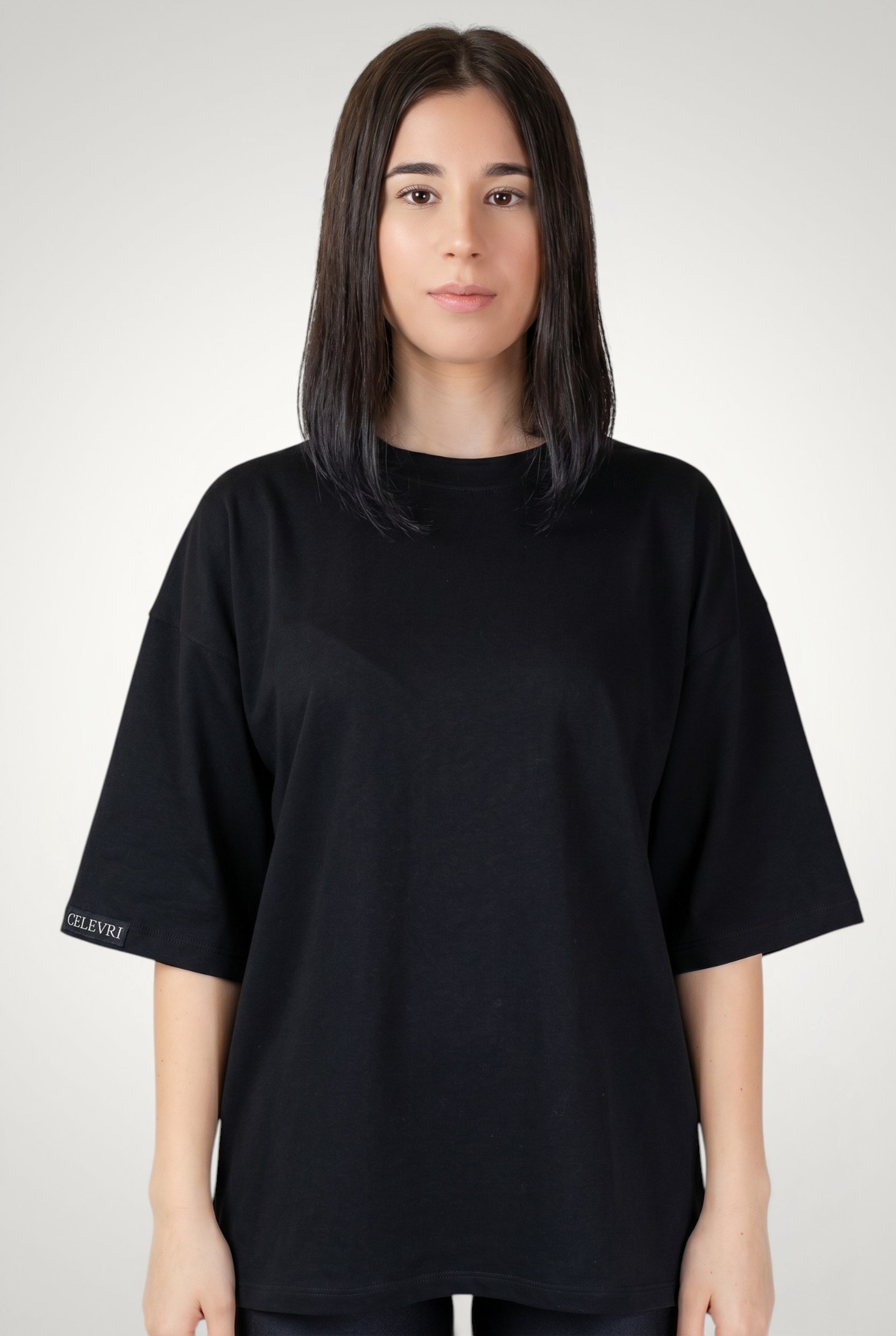 tricou oversize negru