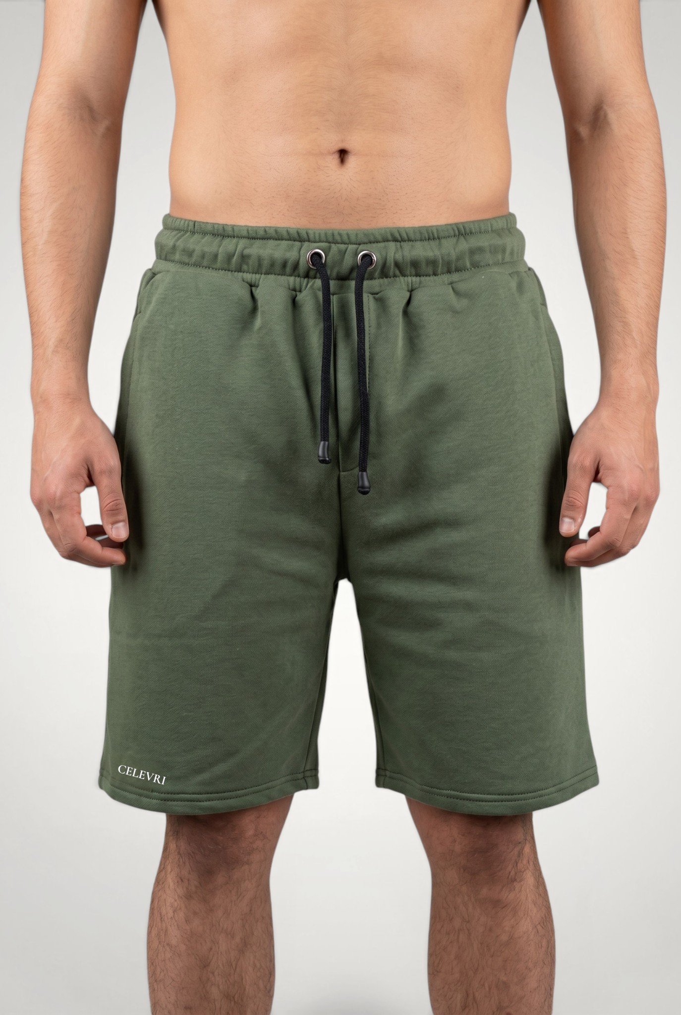 Pantaloni scurți bărbați din bumbac premium, buzunare cu fermoar 1 1715694409465 Virtual Model 1