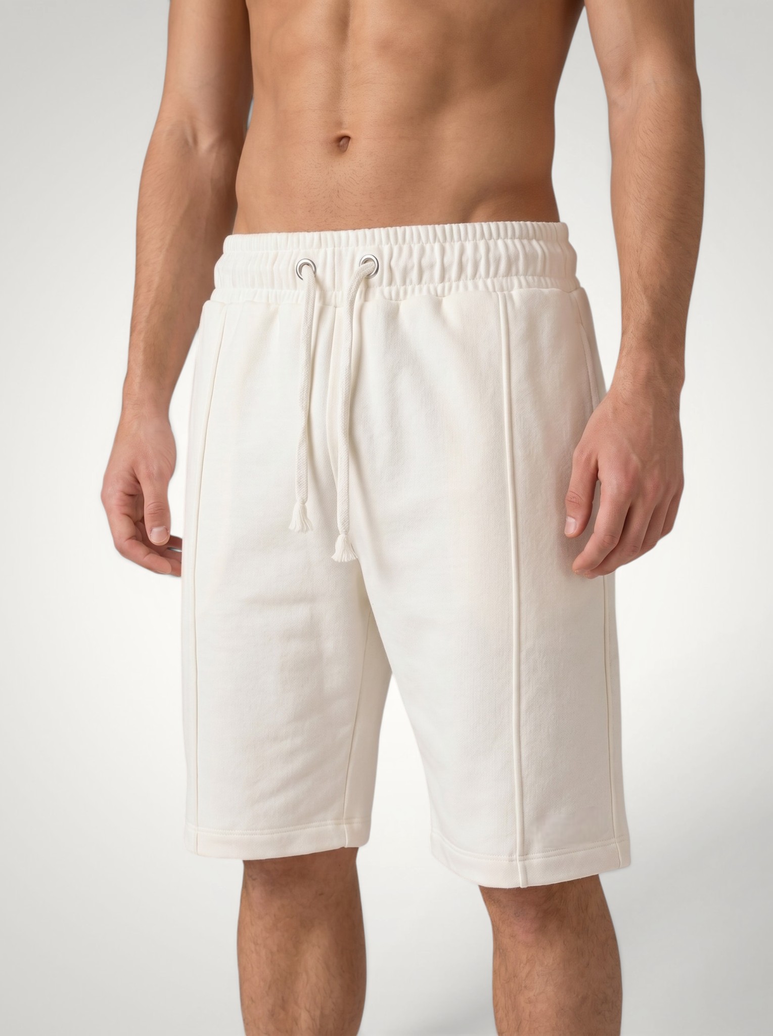 pantaloni scurti casual alb