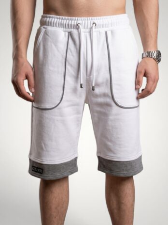 Pantaloni scurți barbati din bumbac premium cu buzunare conturate