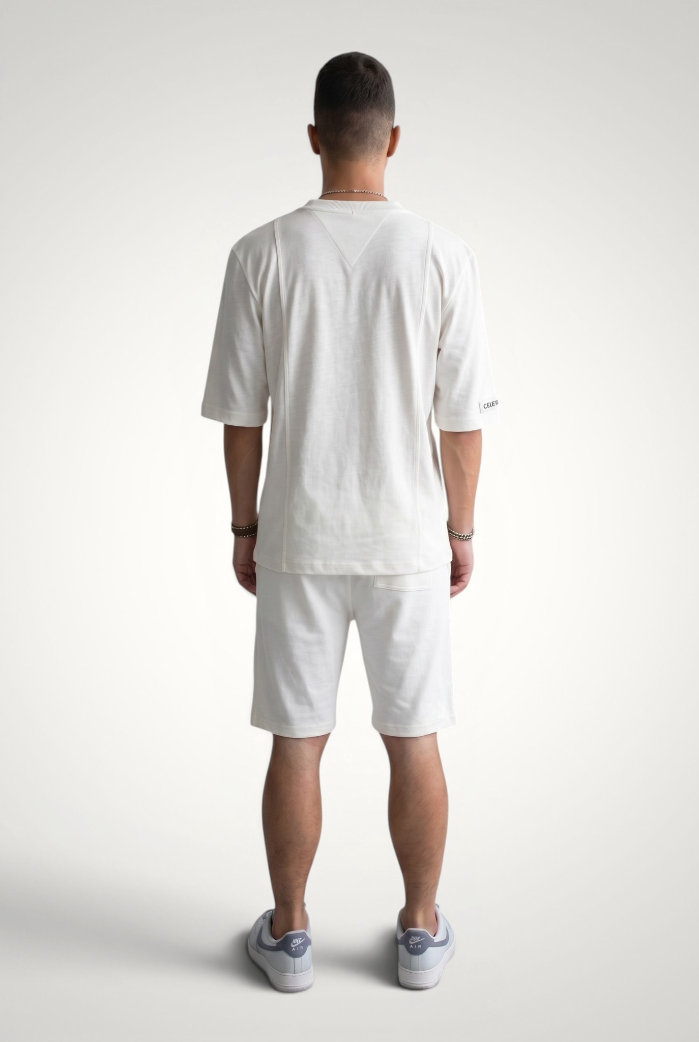 Compleu vara casual pentru barbati din bumbac premium, Set Tricou + Pantaloni scurti 5 Compleu vara casual pentru barbati din bumbac premium, Set Tricou + Pantaloni scurti - imagine 3