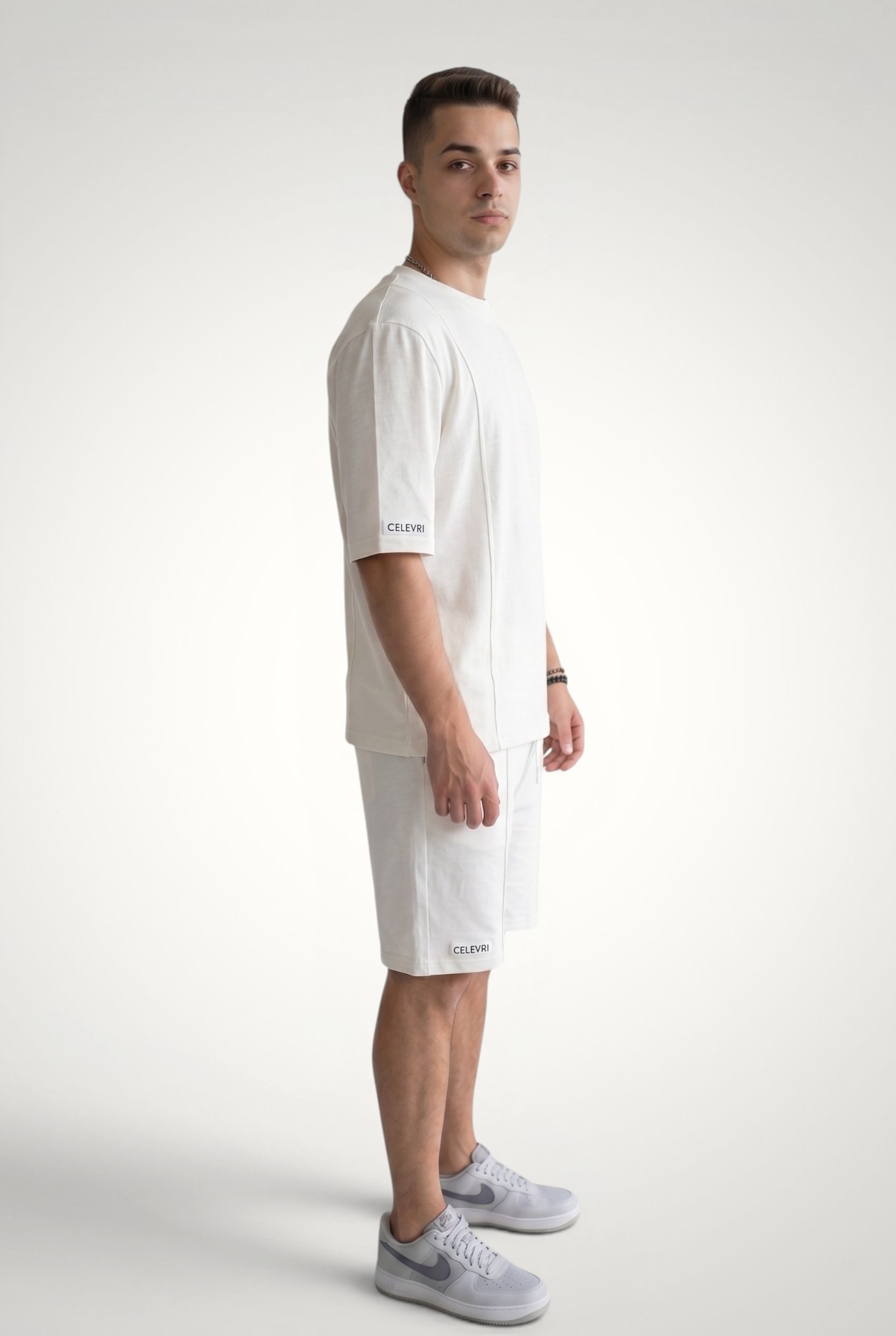 Compleu vara casual pentru barbati din bumbac premium, Set Tricou + Pantaloni scurti 7 Compleu vara casual pentru barbati din bumbac premium, Set Tricou + Pantaloni scurti - imagine 5