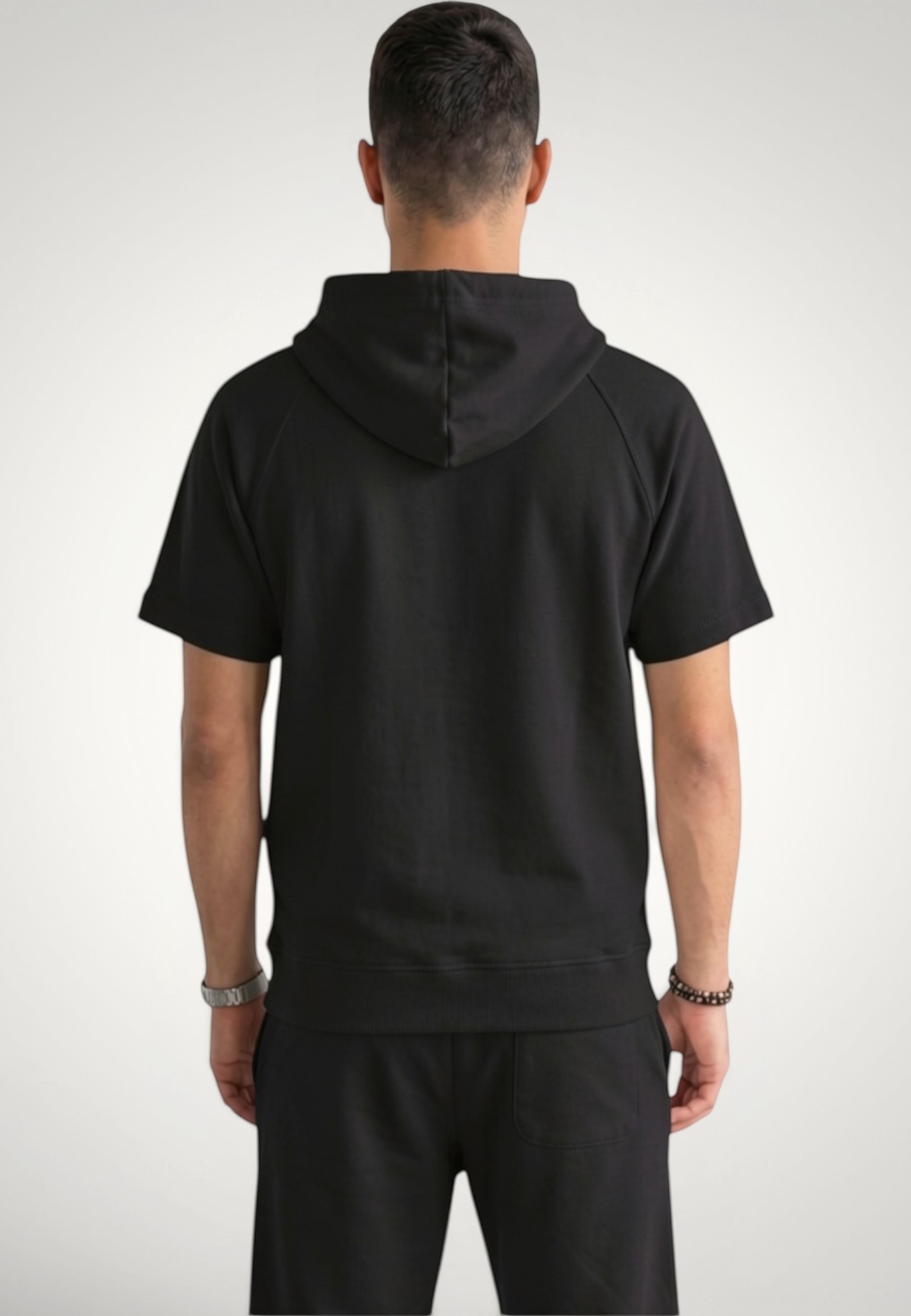 Tricou cu glugă streetwear pentru barbati din bumbac premium 6 Tricou cu glugă streetwear pentru barbati din bumbac premium - imagine 4