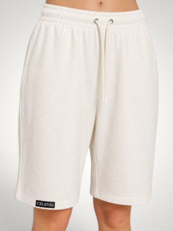 Pantaloni scurți de damă, oversize, din bumbac premium