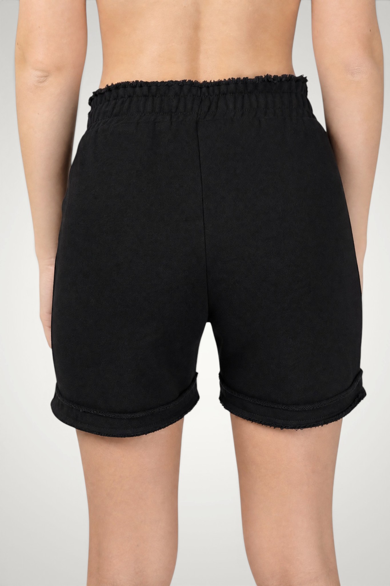Pantaloni scurți damă din bumbac, cu terminații nefinisate | Regular Fit 6 Pantaloni scurți damă din bumbac, cu terminații nefinisate | Regular Fit - imagine 4