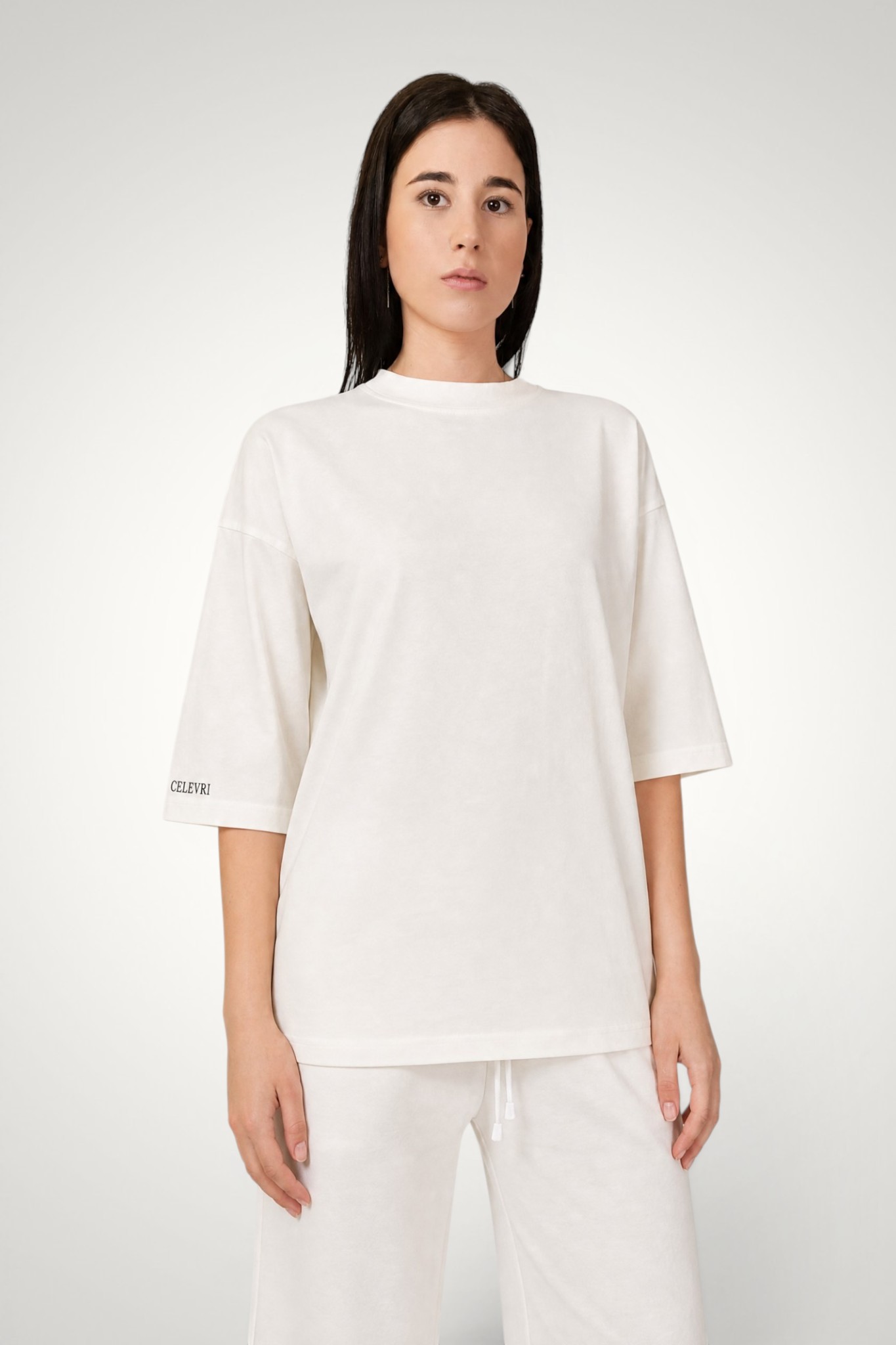 Tricou dama sport oversize din bumbac premium 2 Tricou sport