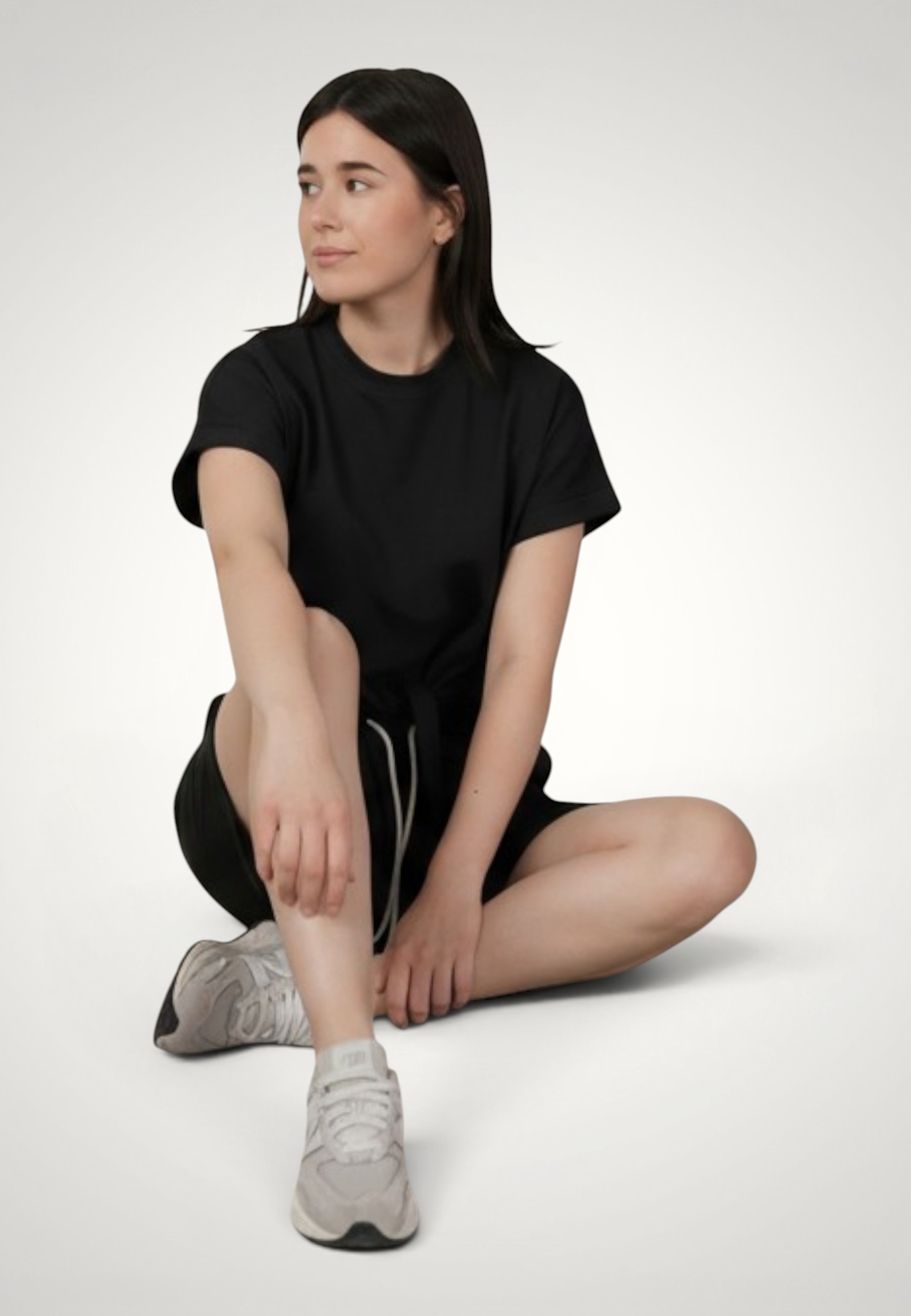 Compleu dama casual de vara din bumbac premium, Tricou ajustabil si pantaloni scurti 10 Compleu dama casual de vara din bumbac premium, Tricou ajustabil si pantaloni scurti - imagine 8